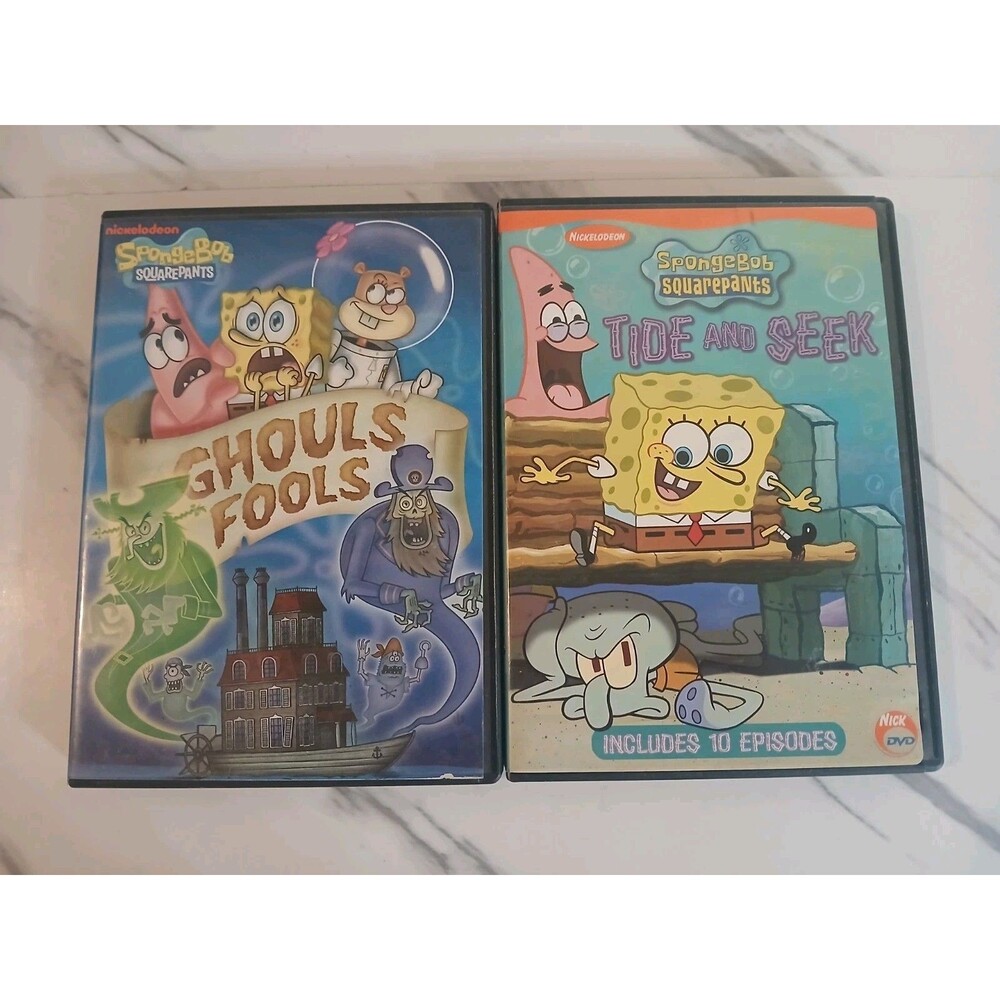 SpongeBob Squarepants DVD Lot: Tide and Seek + Ghouls Fools